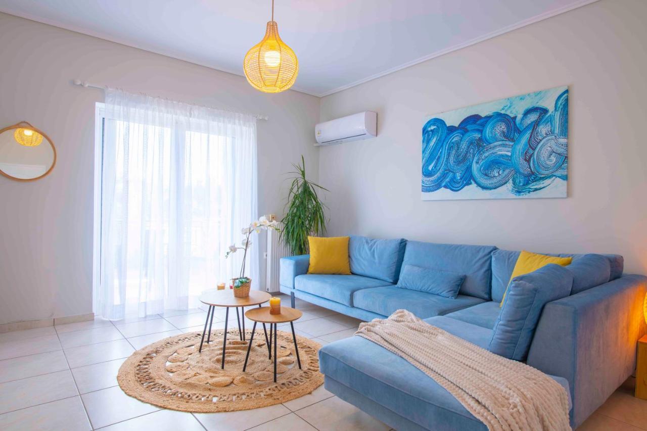 Kima: Relaxing Beach Home Next To Sparkling Waters Néa Mákri 外观 照片
